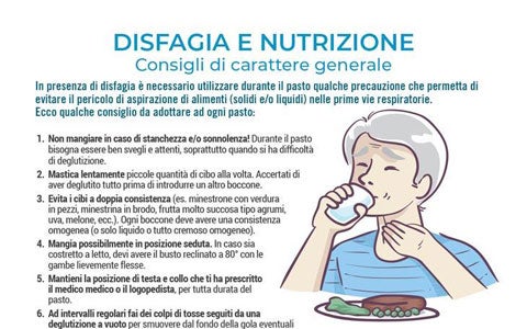 DISFAGIA E NUTRIZIONE - Consigli di carattere generale
