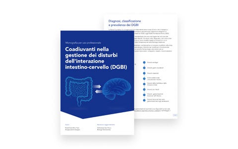 I coadiuvanti nella gestione dei disturbi dell’interazione intesino cervello (DGBI): scopri la monografia per uso professionale